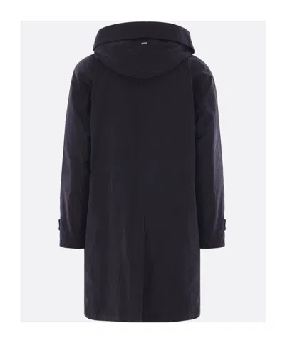Herno Long-sleeved Down Jacket In Black