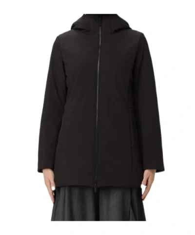 Woolrich Firth Parka In Tech Softshell In Black