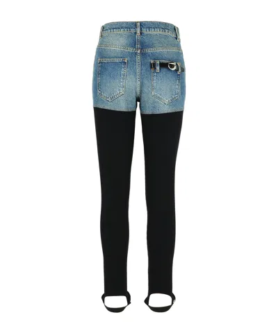 Coperni Dual-tone Organic Cotton Pants In Black