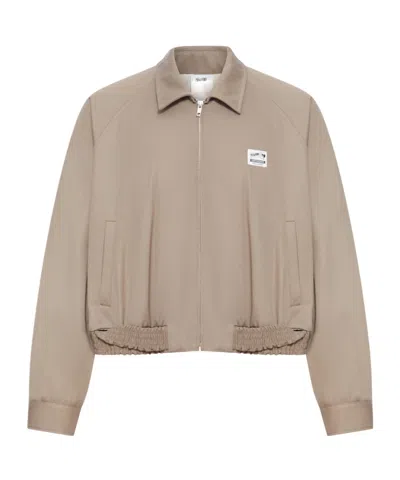 Magliano Cropped Jacket With Woven Elastic In Neutral