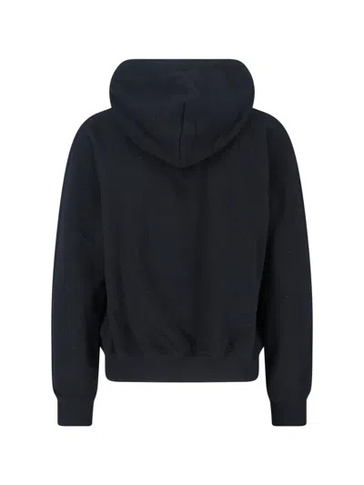 Polo Ralph Lauren Black Hoodie With Drawstring Hood And Pony Embroidery On The Front In Cotton Blend Woman In Black