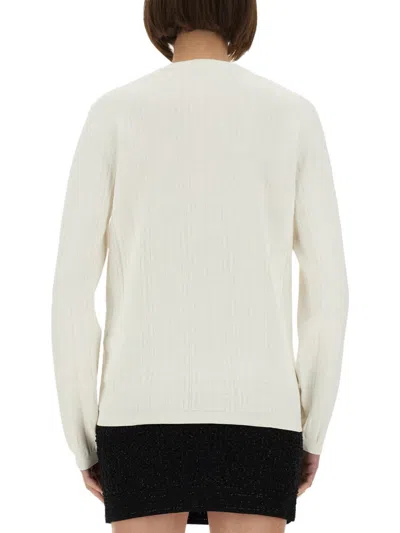 Balmain Women's Viscose Polyester Sweaters In White