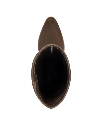 Marc Fisher Ltd Women's Lannie Dress Leather Boot In Brown