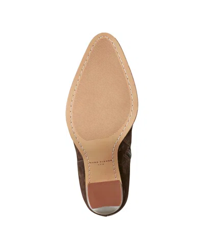 Marc Fisher Ltd Women's Lannie Dress Leather Boot In Brown