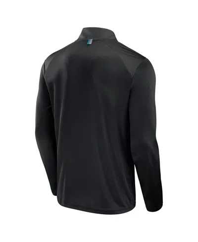 Fanatics Men's Black Jacksonville Jaguars Defender Long Sleeve Quarter-zip Jacket In Black