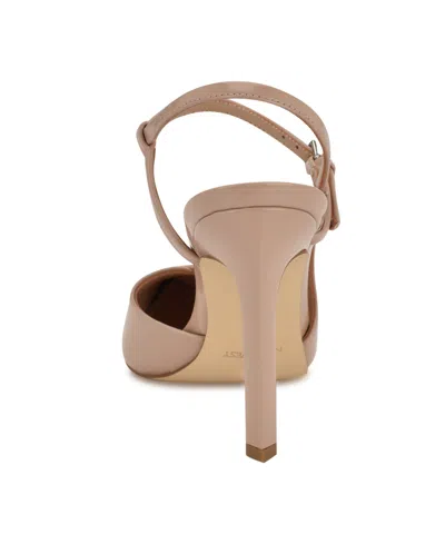 Nine West Women's Franka Ankle Strap Stiletto Pumps In Brown