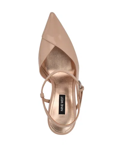 Nine West Women's Franka Ankle Strap Stiletto Pumps In Brown