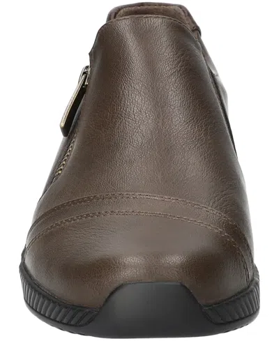 Easy Street Women's Karol Comfort Flats In Brown