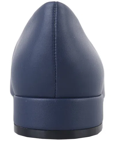 Giani Bernini Women's Borraa Snip Toe Dress Flats, Created For Macy's In Blue