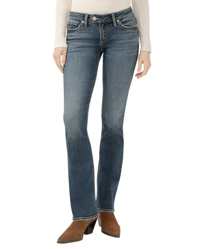 Silver Jeans Co. Women's Tuesday Low Rise Slim Bootcut Jeans In Blue