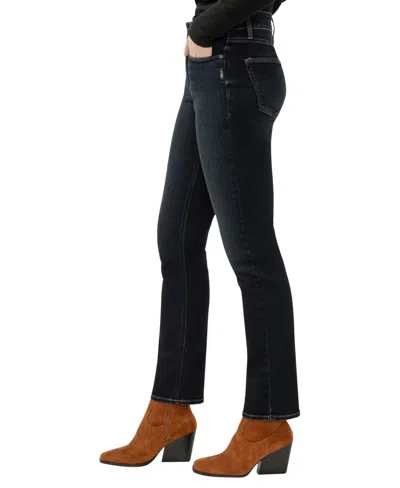 Silver Jeans Co. Women's Avery High Rise Curvy Fit Straight Leg Jeans In Black
