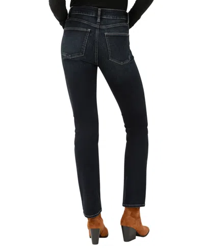 Silver Jeans Co. Women's Avery High Rise Curvy Fit Straight Leg Jeans In Black