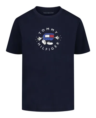 Tommy Hilfiger Toddler And Little Boys Crewneck T-shirt In Blue