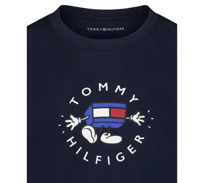 Tommy Hilfiger Toddler And Little Boys Crewneck T-shirt In Blue