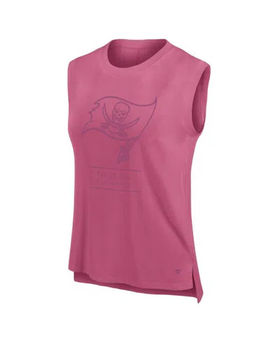 Fanatics Women's Pink Tampa Bay Buccaneers Studio Embrace Tank Top In Pink