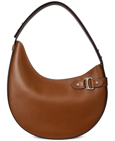 Ralph Lauren Tasha Large Shoulder Bag In Brown