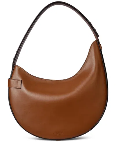 Ralph Lauren Tasha Large Shoulder Bag In Brown