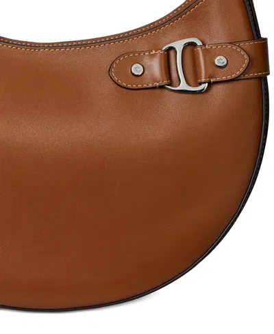Ralph Lauren Tasha Large Shoulder Bag In Brown