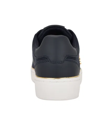 Guess Women's Britz Low Profile Lace-up Sneakers In Blue