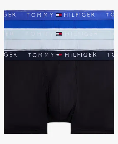 Tommy Hilfiger Men'sâ 3-pack Micro Moisture-wicking Trunks Set In Multi