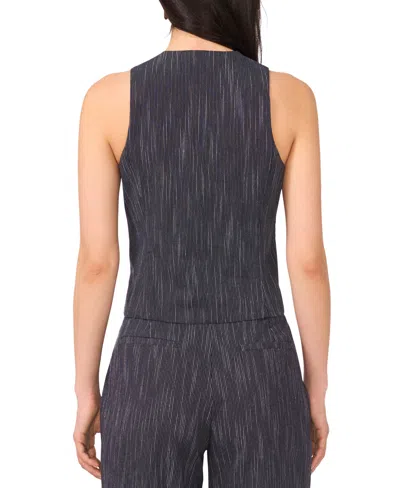 1.state Women's Sleeveless Striped Vest In Black
