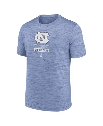 Jordan Men's Carolina Blue North Carolina Tar Heels Campus Center Block Velocity Performance T-shirt In Blue