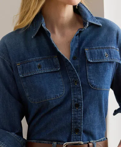 Ralph Lauren Women's Denim Shirt In Blue
