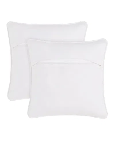 Boho Living Jada Jute 2-pc. Decorative Pillows Set, 18" X 18" In White