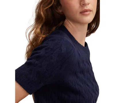 Lucky Brand Women's Cloud Soft Cable Sweater T-shirt In Blue