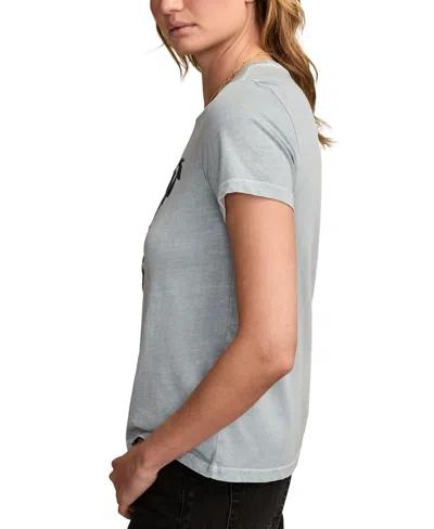 Lucky Brand Women's Grateful Dead Denim Bear Head T-shirt In Gray