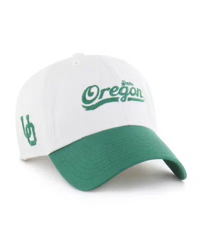 47 Brand Men's White Oregon Ducks Contemporary Basics Foundation Clean Up Adjustable Hat In White