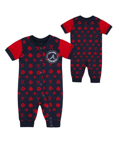 Outerstuff Newborn Navy Houston Astros Hard 90 Coveralls In Blue