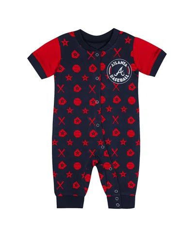 Outerstuff Newborn Navy Houston Astros Hard 90 Coveralls In Blue