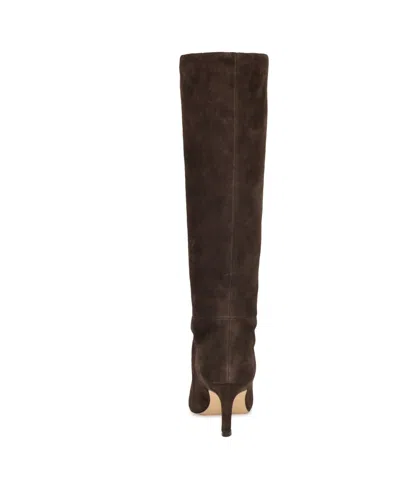 Nine West Lorthey Pointed Toe Knee High Boot In Brown