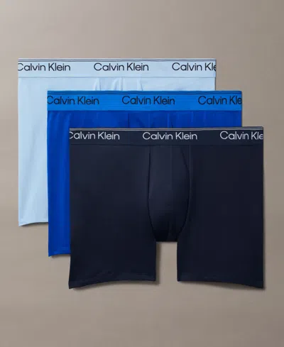 Calvin Klein Micro Stretch 3 Pack Boxer Briefs In Multi