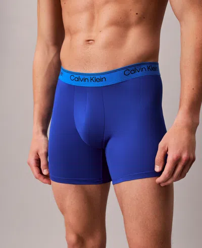 Calvin Klein Micro Stretch 3 Pack Boxer Briefs In Multi