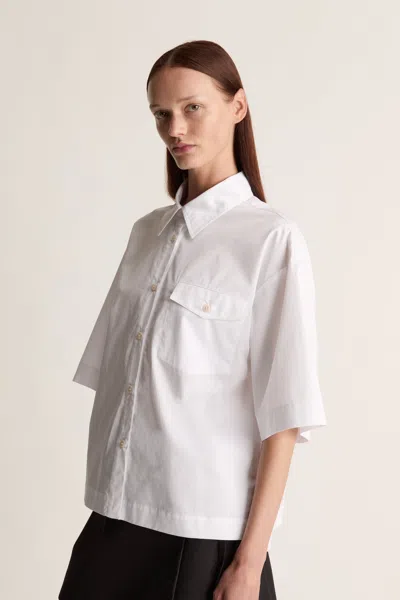 Lee Mathews Spencer Pocket Shirt In White