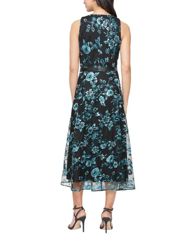 Alex Evenings 81171839 Short Floral Midi Length Cocktail Dress In Multi