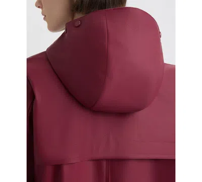 Hunter Acacia Rubberized Rain Jacket In Red