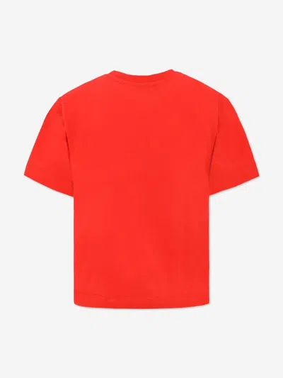 Moschino Red T-shirt For Kids With Teddy Bear In Red