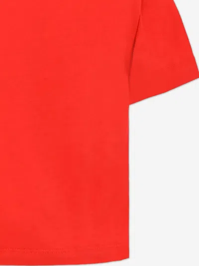 Moschino Red T-shirt For Kids With Teddy Bear In Red
