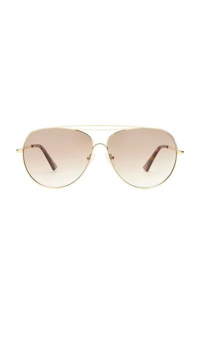 Le Specs Abracadabra In Bright Gold Brown Grad