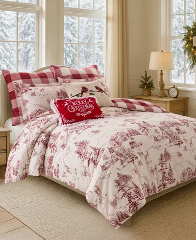 Levtex Home Winter Sleigh Ride Reversible 2-pc. Comforter Set, Twin In Red
