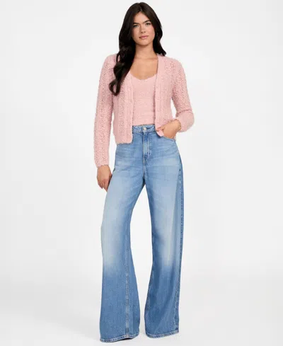 Guess Women's Bea Sleeveless Sweater Tank Top In Pink