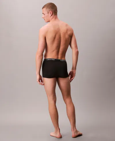 Calvin Klein 3-pack Microfiber Boxer Briefs In Black