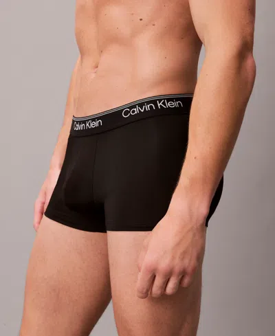 Calvin Klein 3-pack Microfiber Boxer Briefs In Black