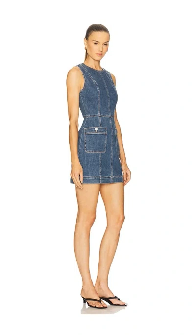 Veronica Beard Zaire Mini Dress In Bandit In Blue