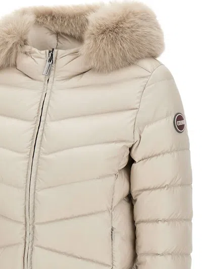 Colmar Fur-trimmed Jacket In Neutral