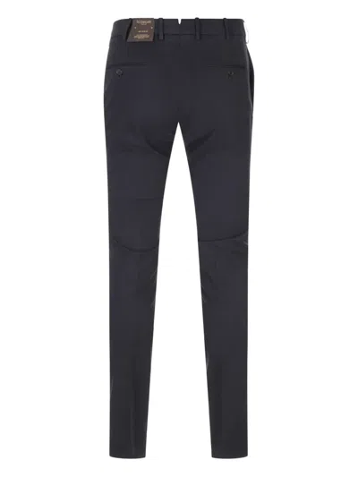 Incotex Tailored Trousers With Pockets And Loops In Black
