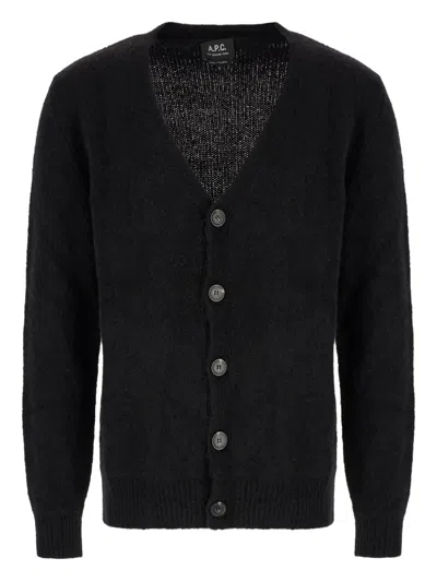 Apc A.p.c. Davis Cardigan In Black
